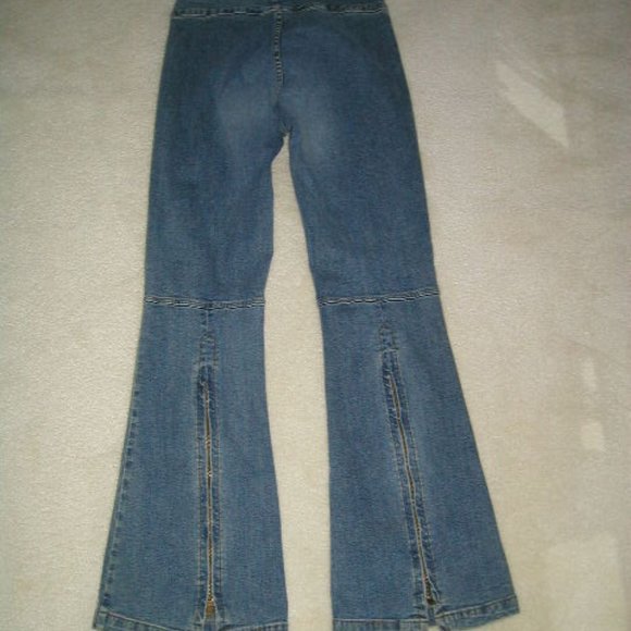 AB 2502 Arden B (Size 10 Long) Distress Spandex   Denim (Palazzo Leg) - Picture 2 of 16